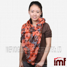 fashion lady scarf digital printing fabric wool pashmina scarf